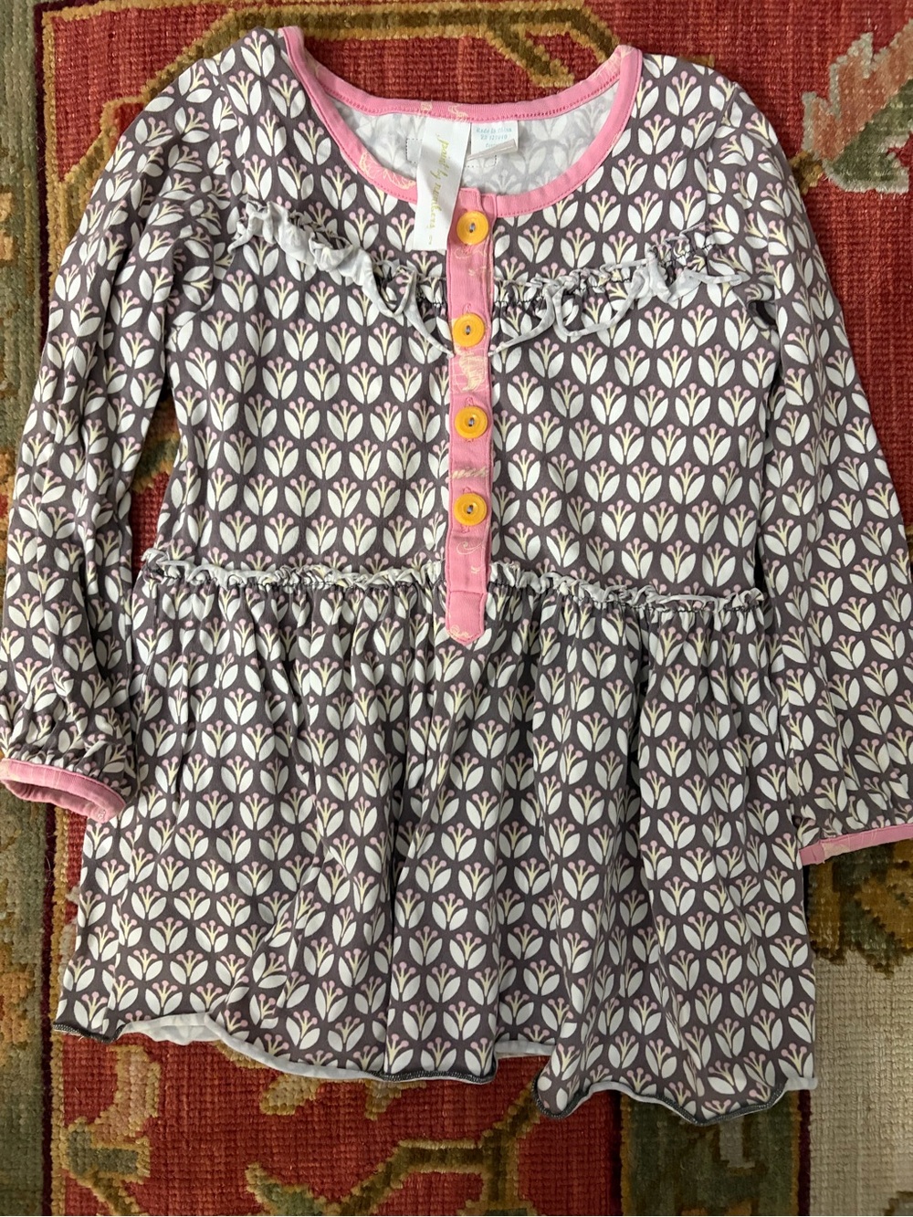 Matilda Jane Paint By Numbers Ruffle Top Shirt Size 2